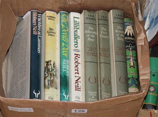 TOLKIEN, The Lord of the Kings, 2nd edn - The Hobbit, 3rd edn and 4 Robert Neill 1st edns, all good, d.w.s, not clipped (8)